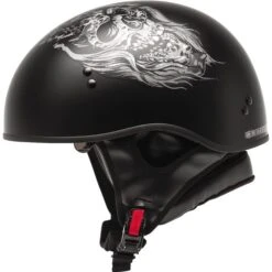 GMAX HH-65 Ghost / RIP Naked Half Helmet -Motorcycle Shop 131 72 54462X B