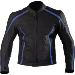 Motonation Dominator Vented Leather Jacket -Motorcycle Shop 855 JDM BKBL 40