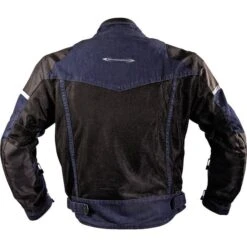 Motonation Campera Vented Denim / Textile Jacket -Motorcycle Shop 855 TCM BLBK 3S A