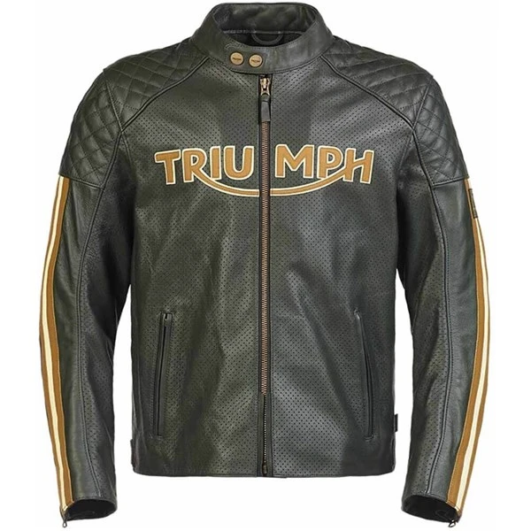 Triumph Braddon Vented Leather Jacket 4 Triumph Braddon Vented Leather Jacket - Image 4