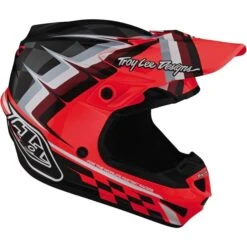Troy Lee Designs SE4 Polyacrylite Warped Youth Helmet -Motorcycle Shop TL 112327003 F